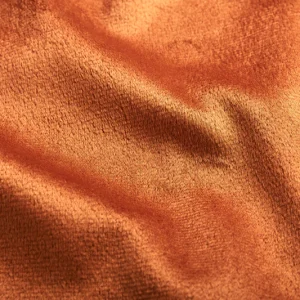 Plush Soft Velvet Brunt Orange